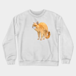 Big ginger cat of the Siberian breed. Crewneck Sweatshirt